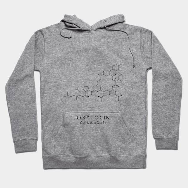 Oxytocin Molecular Structure Hoodie by typelab